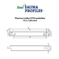 Thermo osika STS3 dýhovaný A 15x120x2400 mm (6)