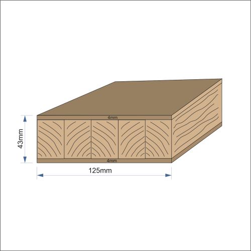 Sendvičový hranol Dub průběžný 42x140x800 A